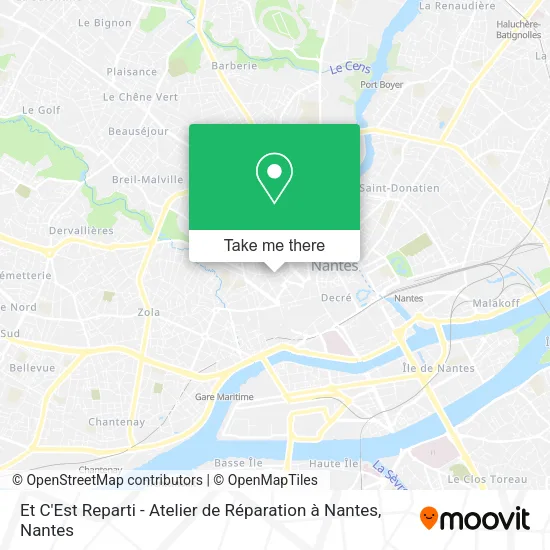 Et C'Est Reparti - Atelier de Réparation à Nantes map