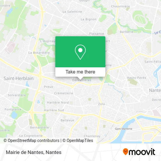 Mapa Mairie de Nantes