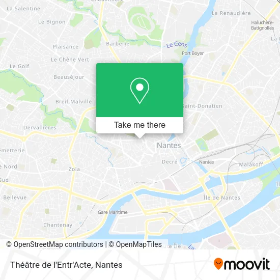 Mapa Théâtre de l'Entr'Acte