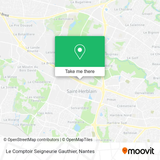 Le Comptoir Seigneurie Gauthier map