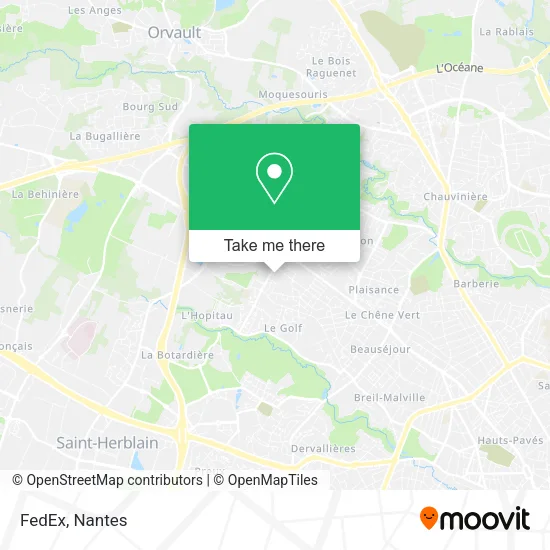 FedEx map