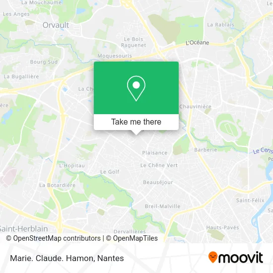 Mapa Marie. Claude. Hamon