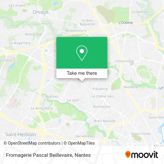Mapa Fromagerie Pascal Beillevaire