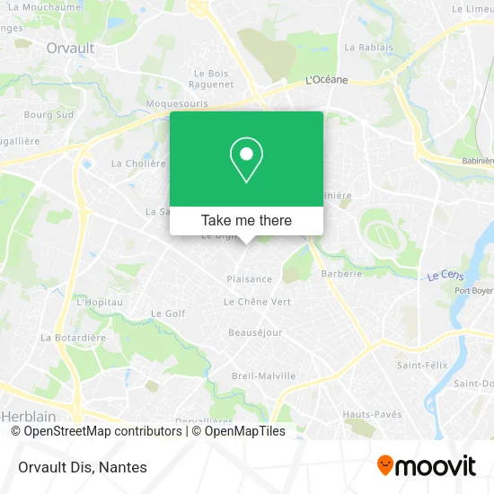Orvault Dis map