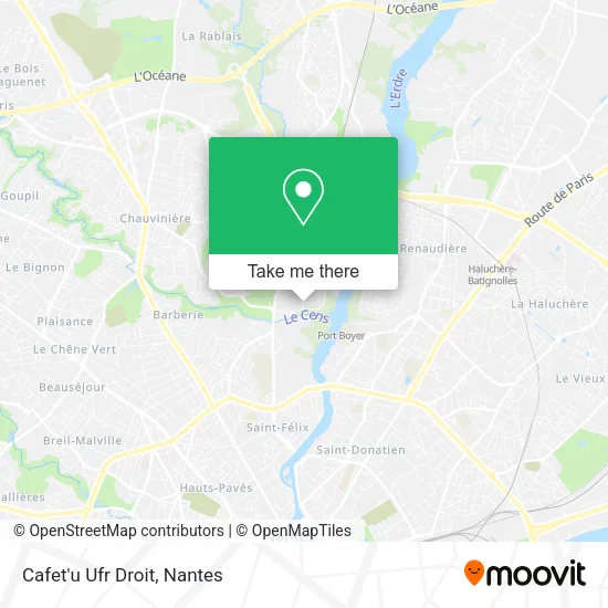 Cafet'u Ufr Droit map