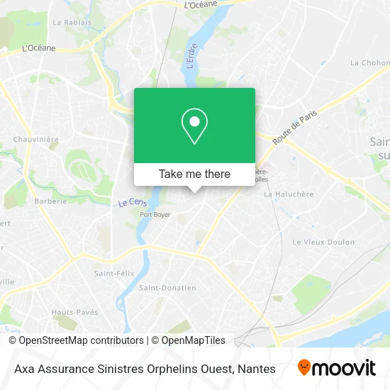Mapa Axa Assurance Sinistres Orphelins Ouest