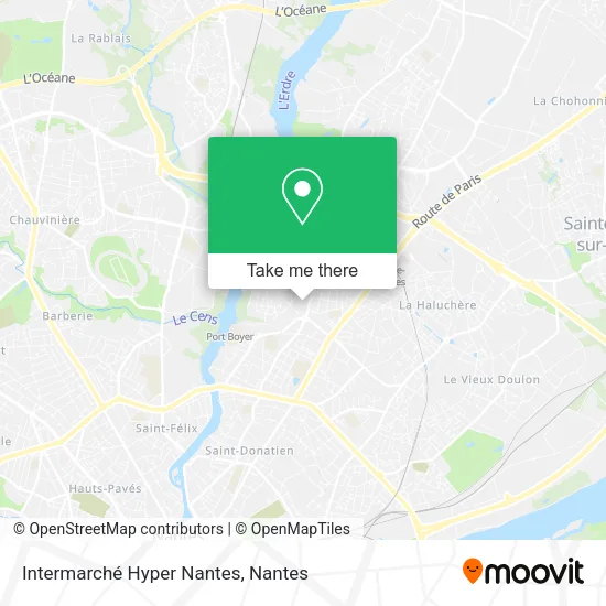 Intermarché Hyper Nantes map