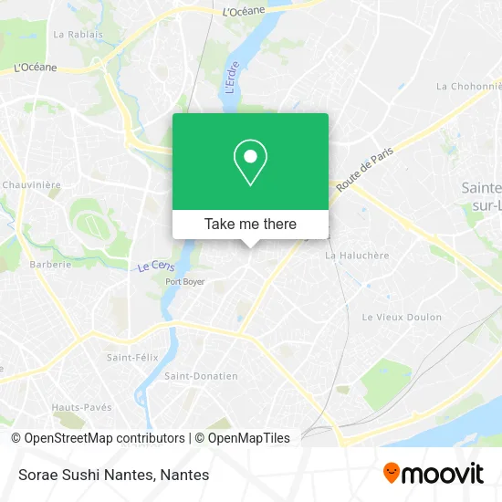 Mapa Sorae Sushi Nantes