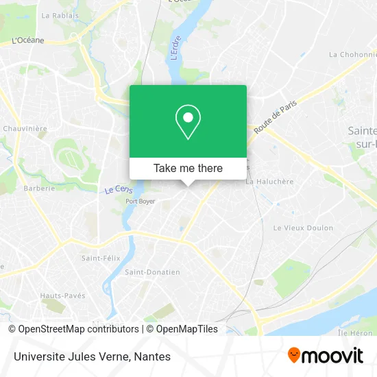 Mapa Universite Jules Verne