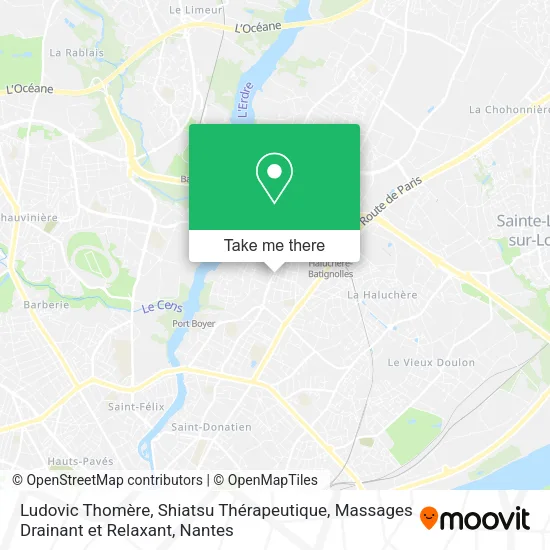 Mapa Ludovic Thomère, Shiatsu Thérapeutique, Massages Drainant et Relaxant