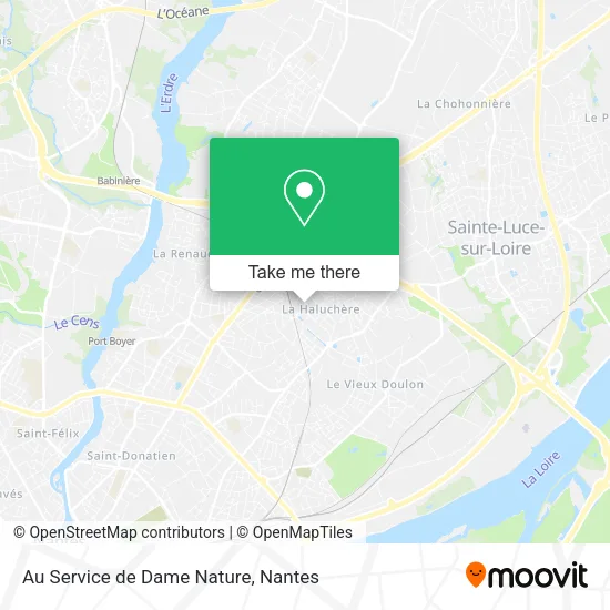 Mapa Au Service de Dame Nature