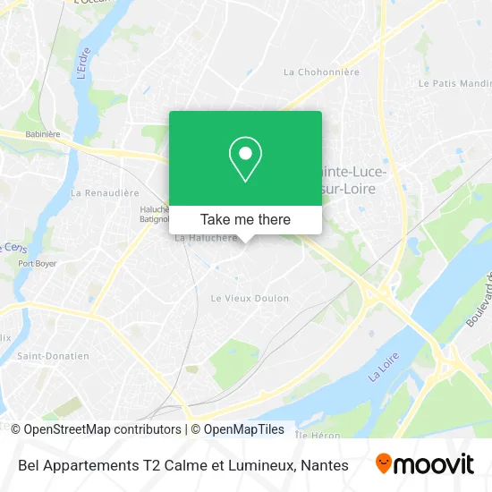 Mapa Bel Appartements T2 Calme et Lumineux