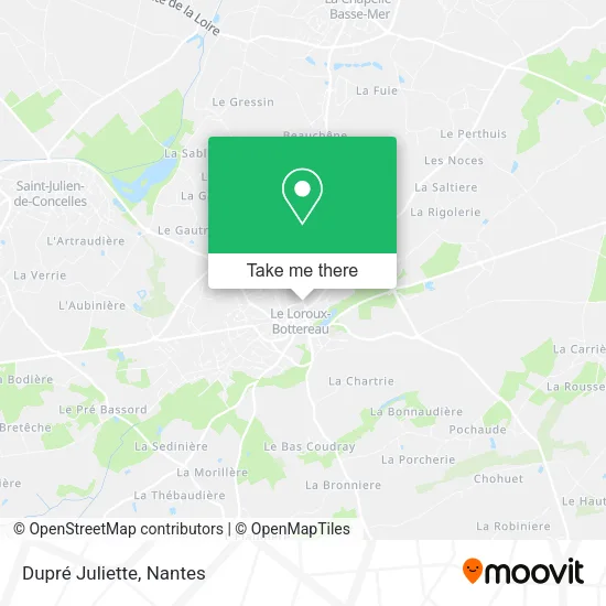 Dupré Juliette map