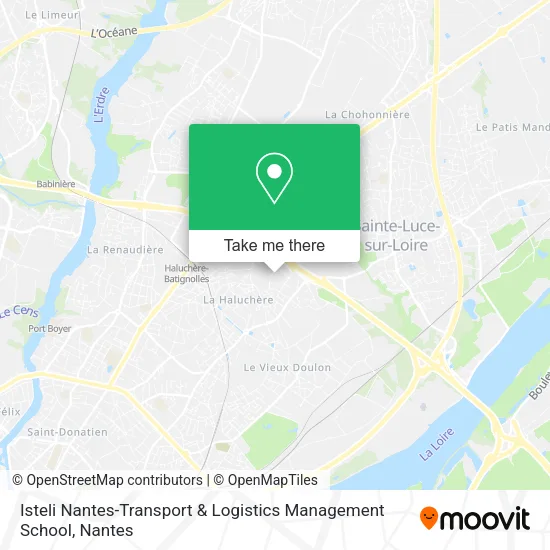 Mapa Isteli Nantes-Transport & Logistics Management School
