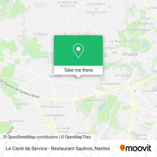 Le Carré de Service - Restaurant Sautron map