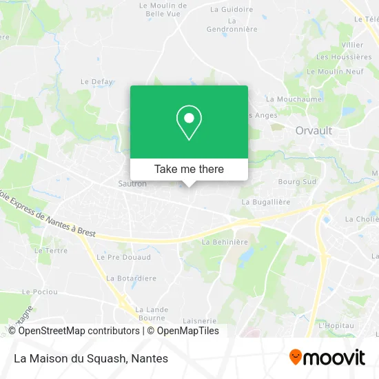 La Maison du Squash map