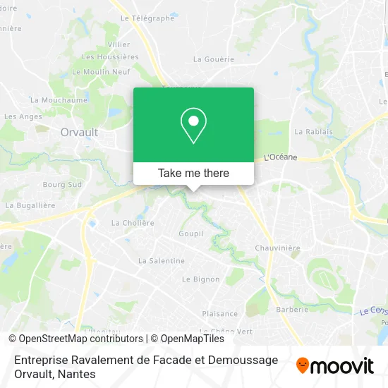 Entreprise Ravalement de Facade et Demoussage Orvault map
