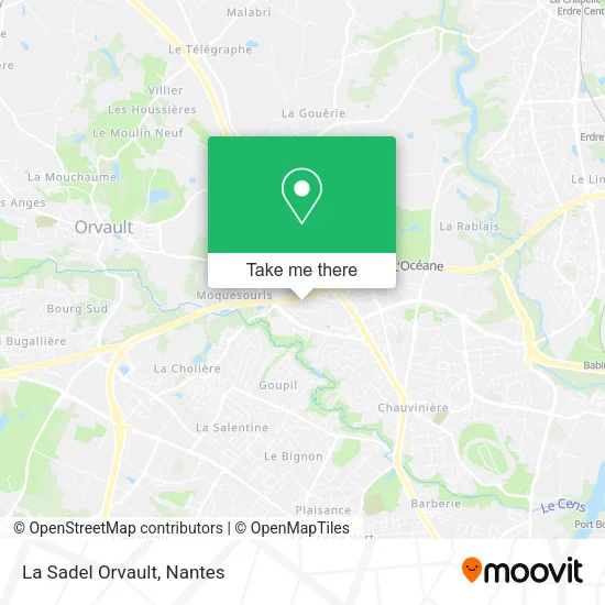 Mapa La Sadel Orvault