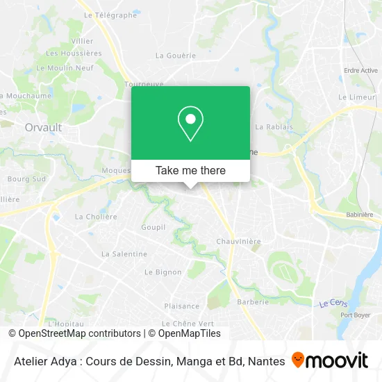 Mapa Atelier Adya : Cours de Dessin, Manga et Bd