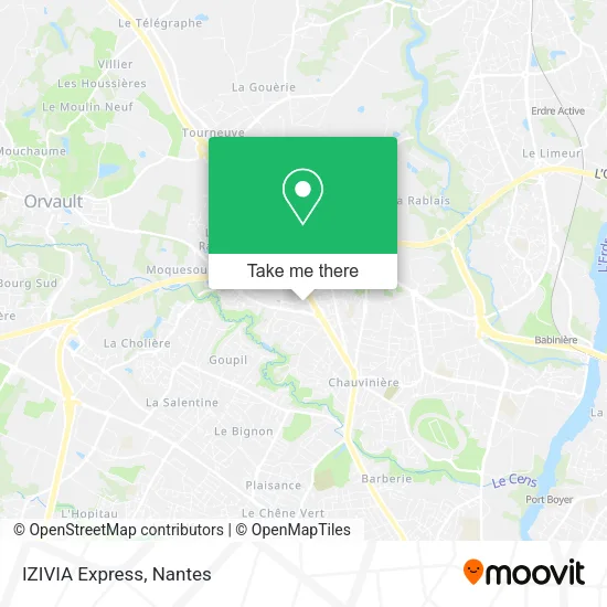 Mapa IZIVIA Express