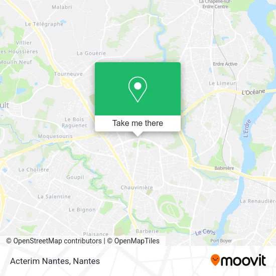 Mapa Acterim Nantes