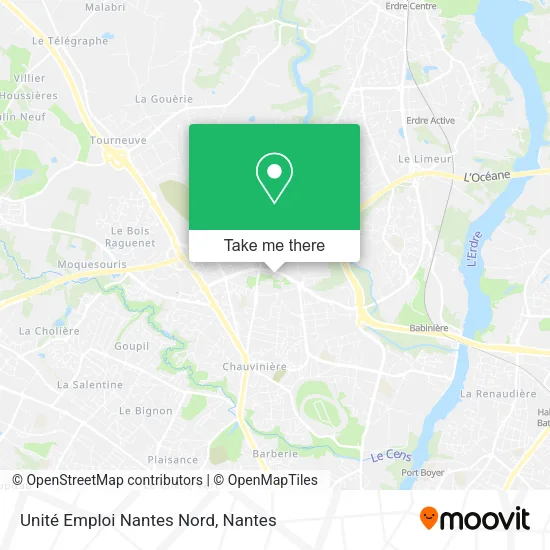 Mapa Unité Emploi Nantes Nord
