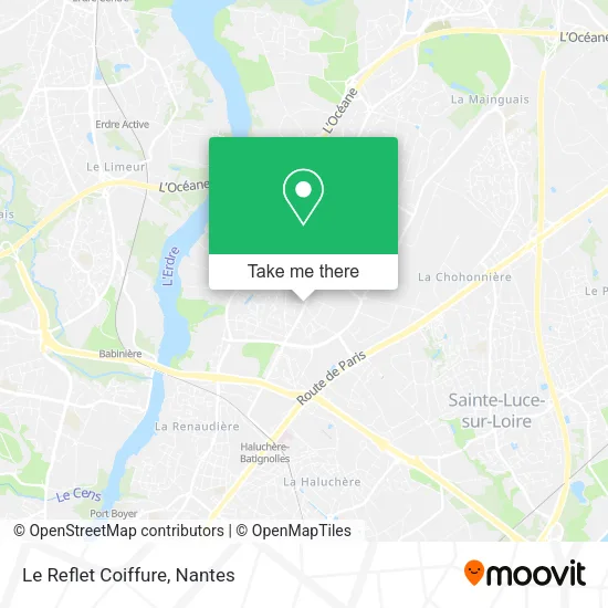 Mapa Le Reflet Coiffure