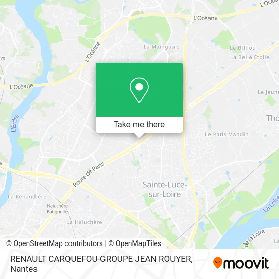 Mapa RENAULT CARQUEFOU-GROUPE JEAN ROUYER