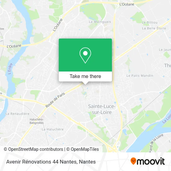 Mapa Avenir Rénovations 44 Nantes