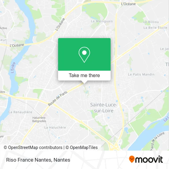 Riso France Nantes map