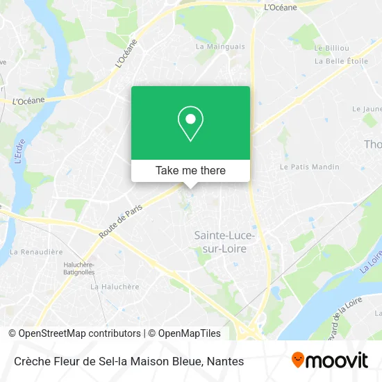 Crèche Fleur de Sel-la Maison Bleue map