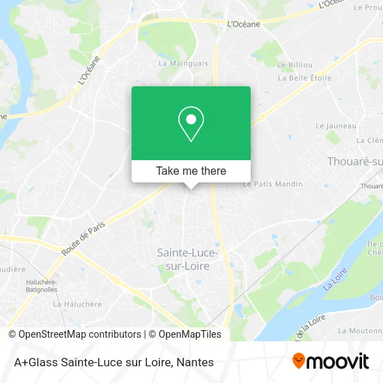 Mapa A+Glass Sainte-Luce sur Loire