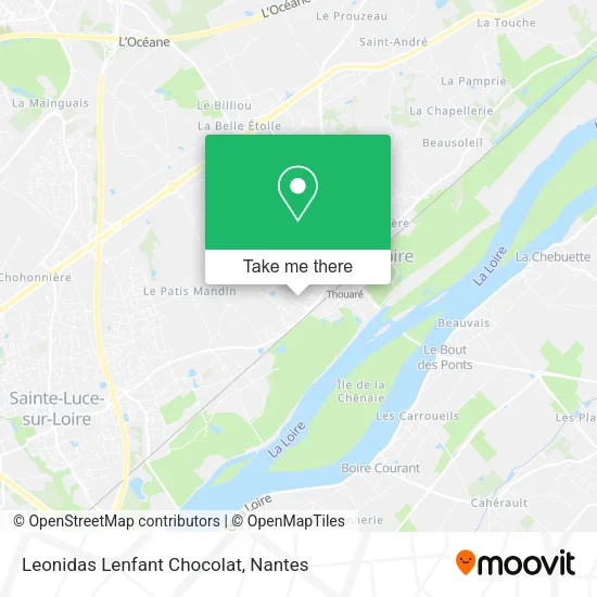Mapa Leonidas Lenfant Chocolat