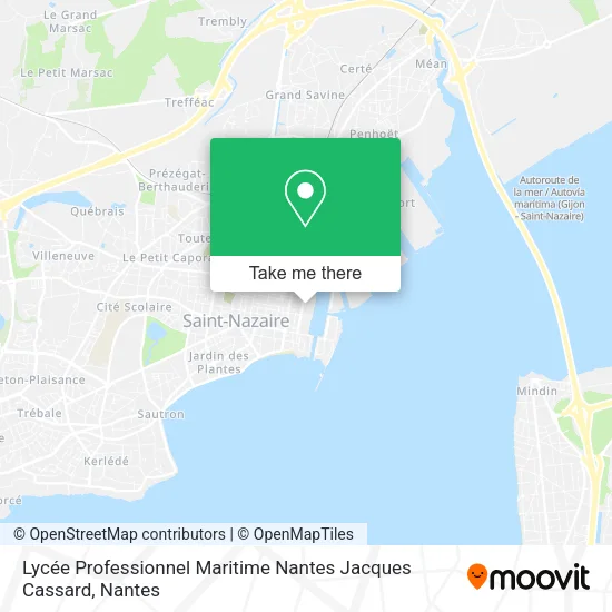 Mapa Lycée Professionnel Maritime Nantes Jacques Cassard