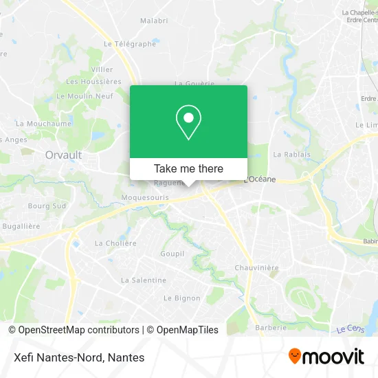 Mapa Xefi Nantes-Nord