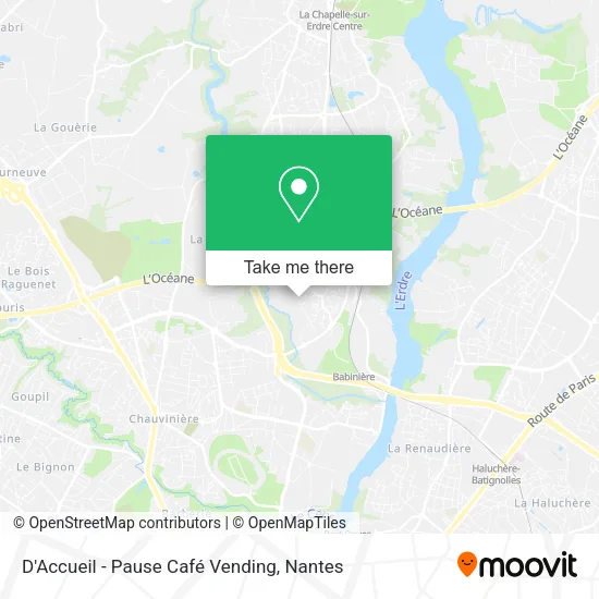 Mapa D'Accueil - Pause Café Vending