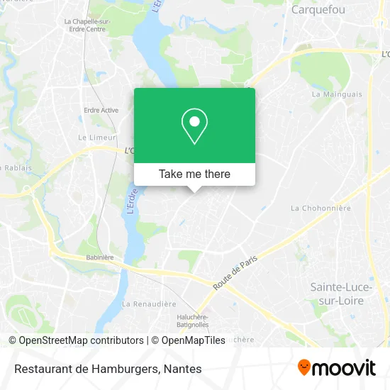 Mapa Restaurant de Hamburgers