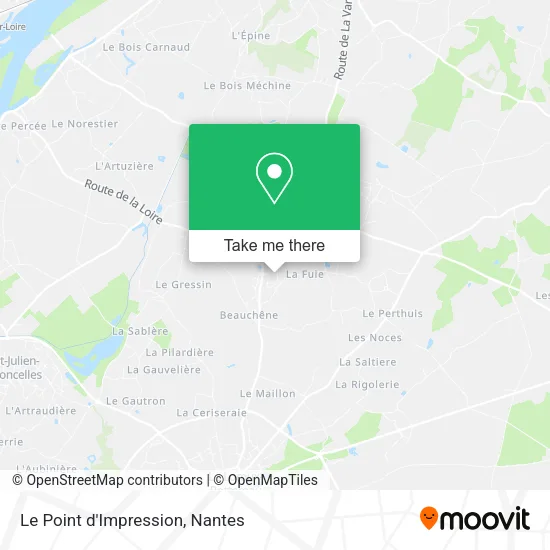 Mapa Le Point d'Impression