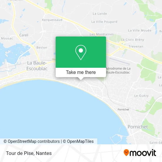 Tour de Pise map