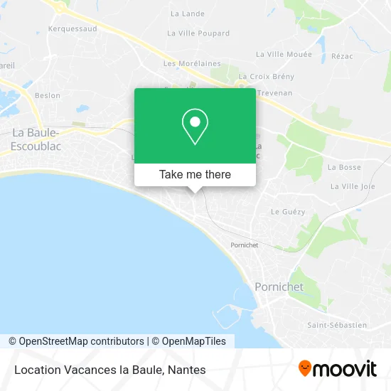 Location Vacances la Baule map