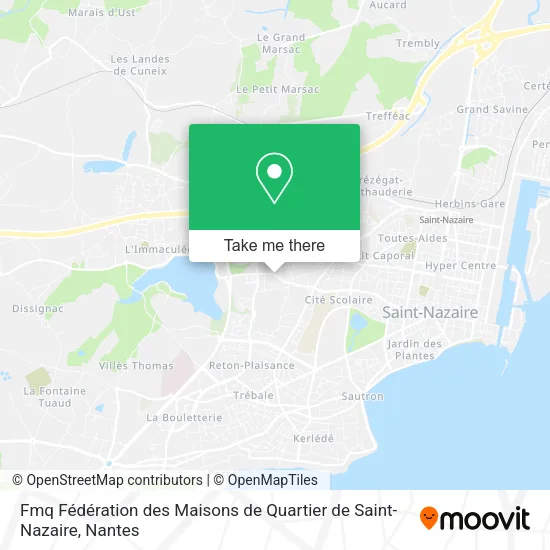 Fmq Fédération des Maisons de Quartier de Saint-Nazaire map