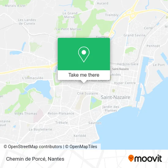 Mapa Chemin de Porcé
