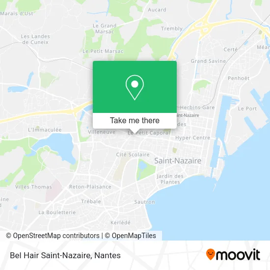 Mapa Bel Hair Saint-Nazaire