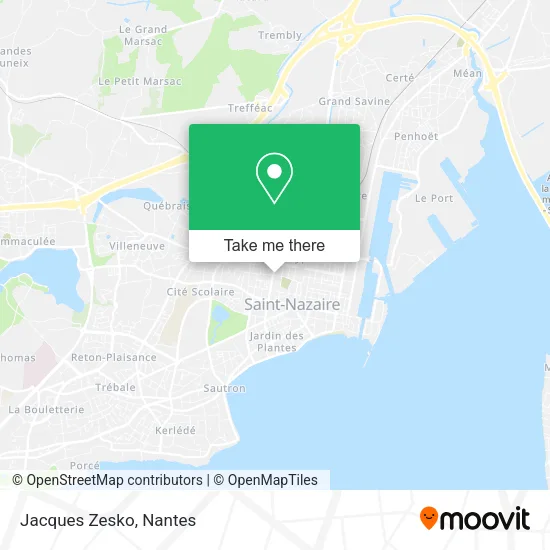 Mapa Jacques Zesko