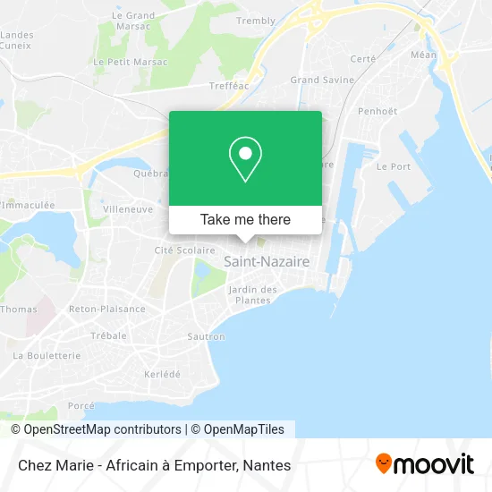 Mapa Chez Marie - Africain à Emporter