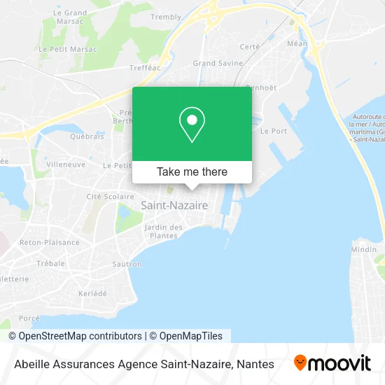 Mapa Abeille Assurances Agence Saint-Nazaire