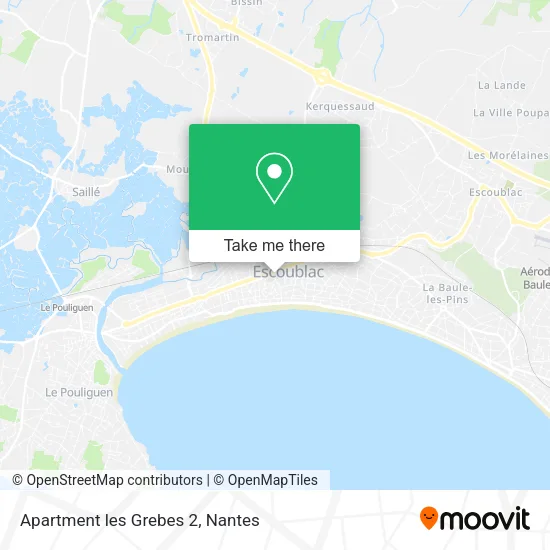 Mapa Apartment les Grebes 2