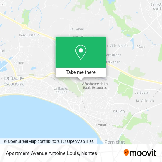 Mapa Apartment Avenue Antoine Louis