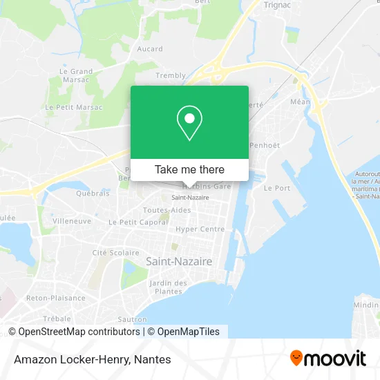 Mapa Amazon Locker-Henry
