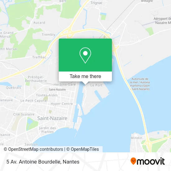 Mapa 5 Av. Antoine Bourdelle